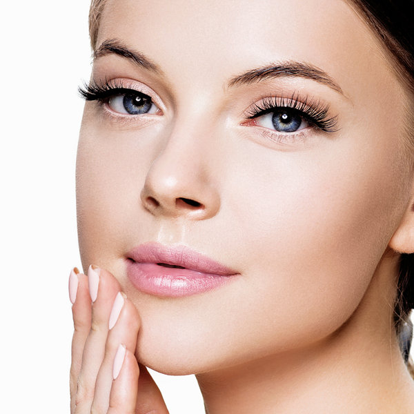 Close-up of eye and eyebrow styling